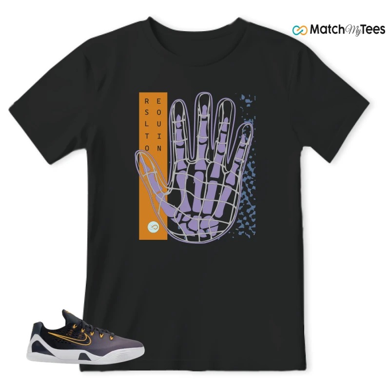 NIKE KOBE 9 EM LOW FADE (GS) SNEAKER Matching Tees t-shirt