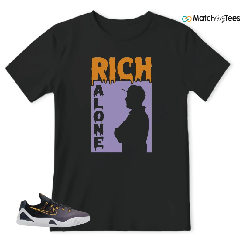NIKE KOBE 9 EM LOW FADE (GS) SNEAKER Matching Tees t-shirt