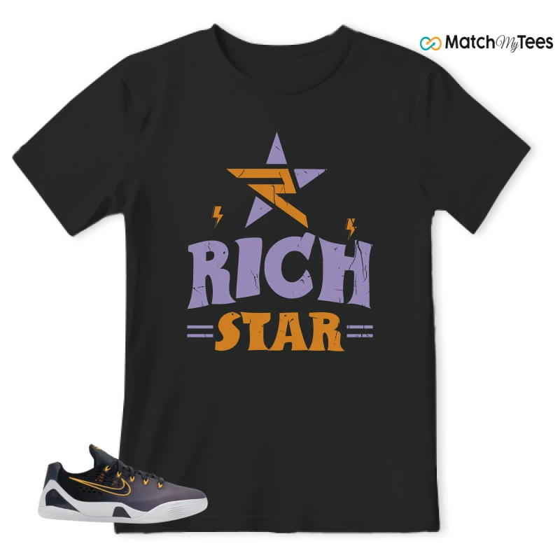NIKE KOBE 9 EM LOW FADE (GS) SNEAKER Matching Tees t-shirt