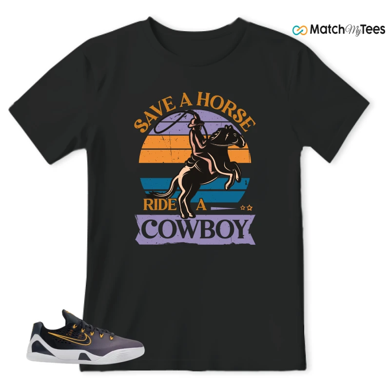NIKE KOBE 9 EM LOW FADE (GS) SNEAKER Matching Tees t-shirt