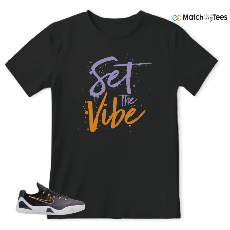 NIKE KOBE 9 EM LOW FADE (GS) SNEAKER Matching Tees t-shirt