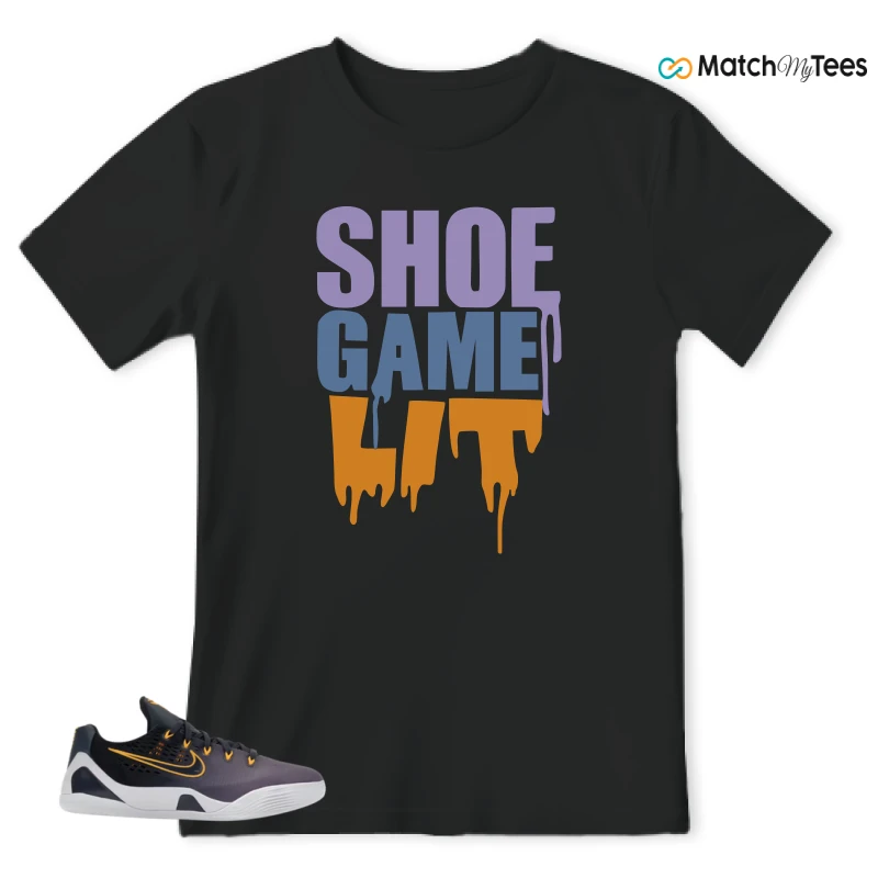 NIKE KOBE 9 EM LOW FADE (GS) SNEAKER Matching Tees t-shirt
