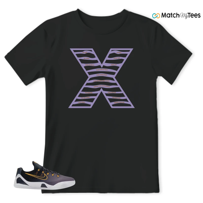 NIKE KOBE 9 EM LOW FADE (GS) SNEAKER Matching Tees t-shirt