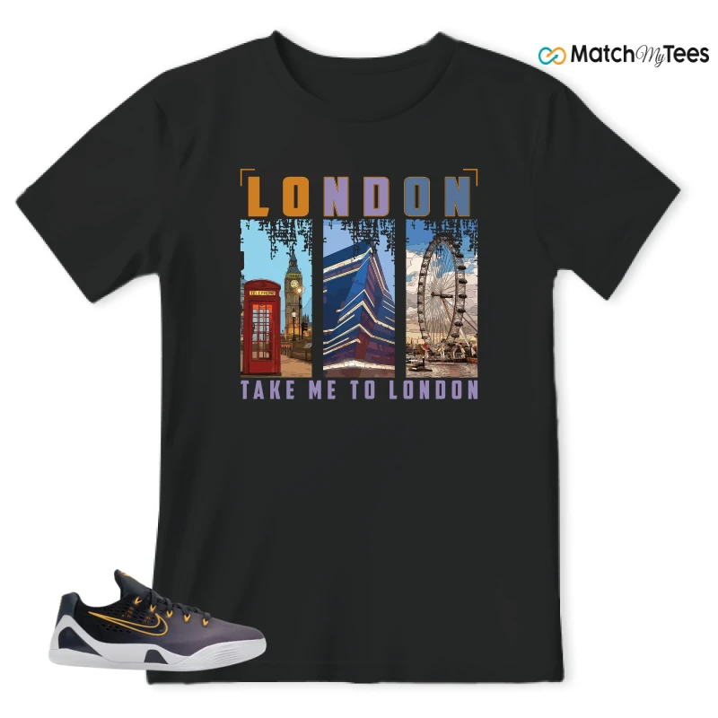 NIKE KOBE 9 EM LOW FADE (GS) SNEAKER Matching Tees t-shirt
