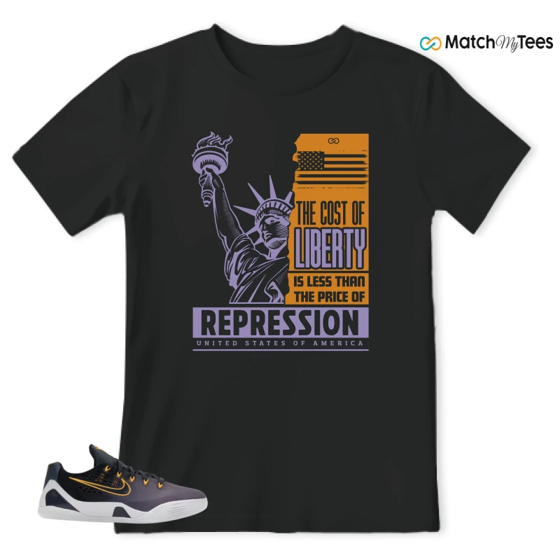 NIKE KOBE 9 EM LOW FADE (GS) SNEAKER Matching Tees t-shirt