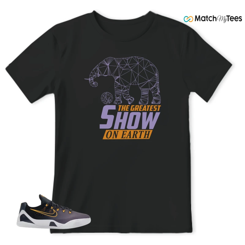 NIKE KOBE 9 EM LOW FADE (GS) SNEAKER Matching Tees t-shirt