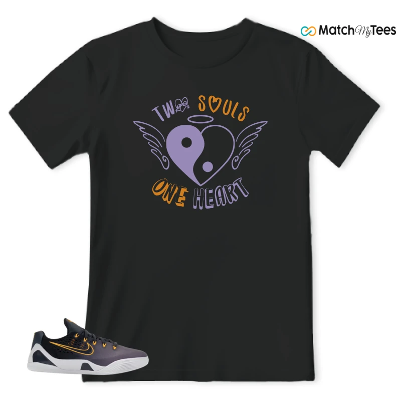 NIKE KOBE 9 EM LOW FADE (GS) SNEAKER Matching Tees t-shirt