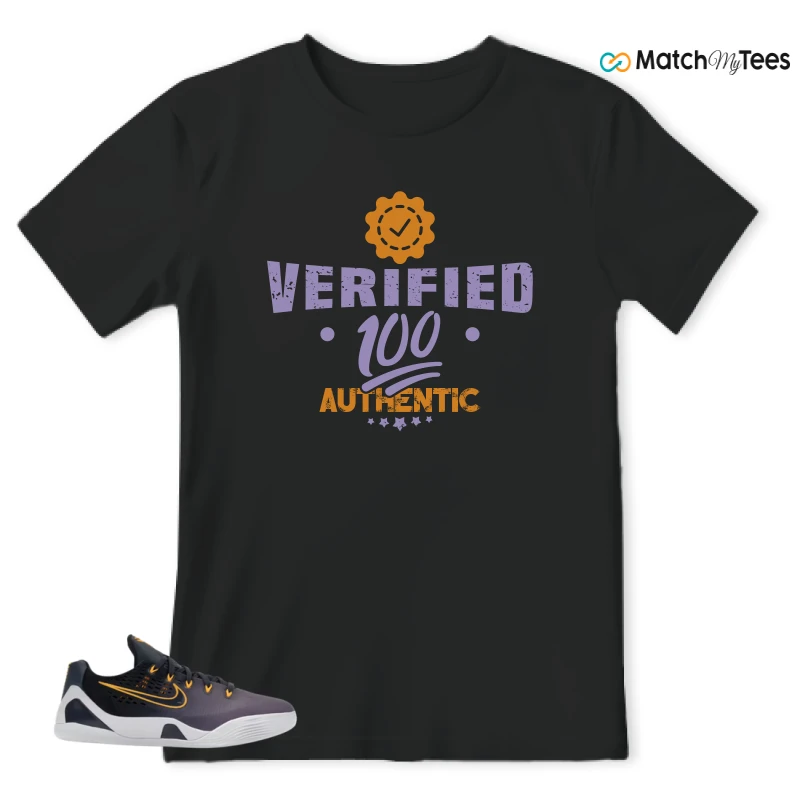 NIKE KOBE 9 EM LOW FADE (GS) SNEAKER Matching Tees t-shirt
