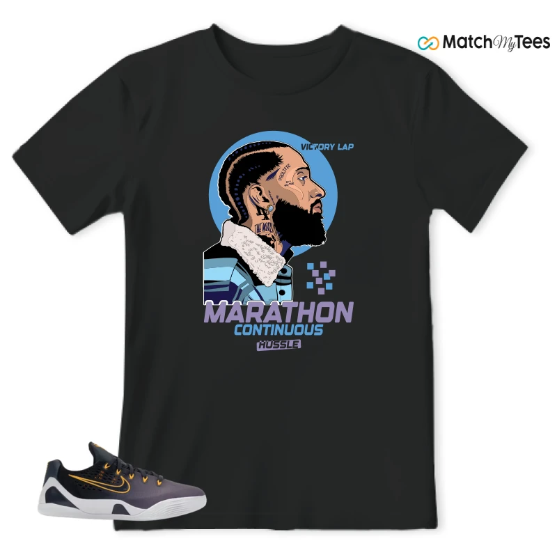 NIKE KOBE 9 EM LOW FADE (GS) SNEAKER Matching Tees t-shirt