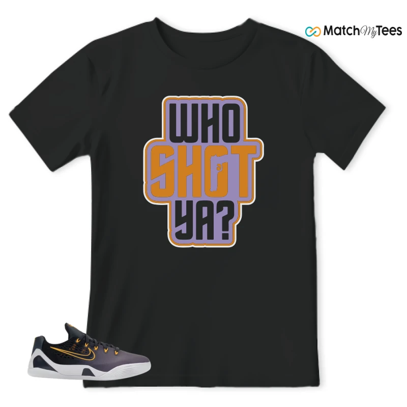 NIKE KOBE 9 EM LOW FADE (GS) SNEAKER Matching Tees t-shirt