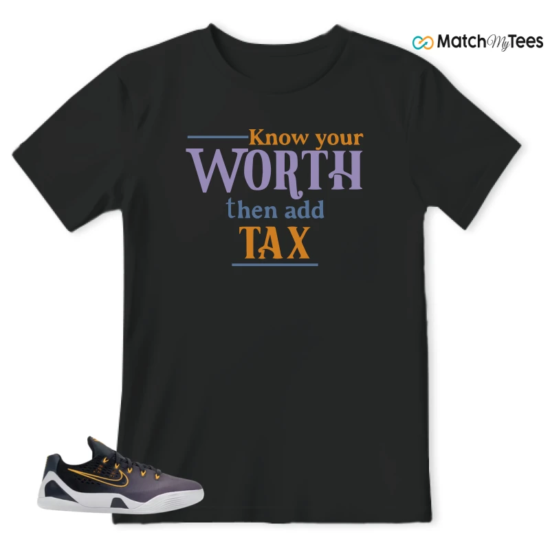 NIKE KOBE 9 EM LOW FADE (GS) SNEAKER Matching Tees t-shirt