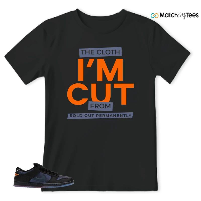 NIKE SB DUNK LOW PRO BLUETILE SKATEBOARDS SNEAKER/BLACK/BLACK-DEEP ORANGE matching T-shirt