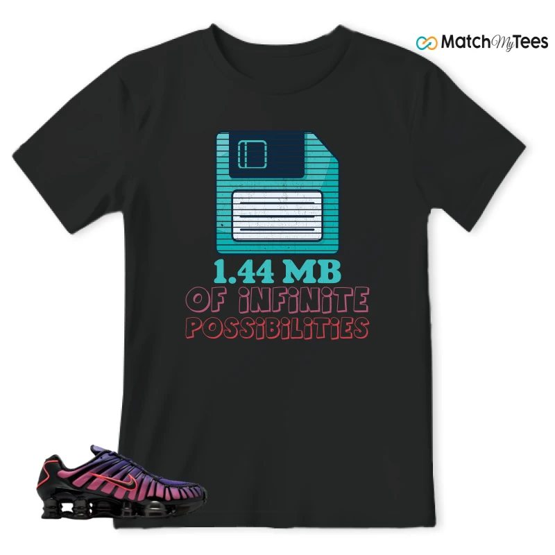 NIKE SHOX TL COURT PURPLE METALLIC BLACK SNEAKER Matching Tees t-shirt