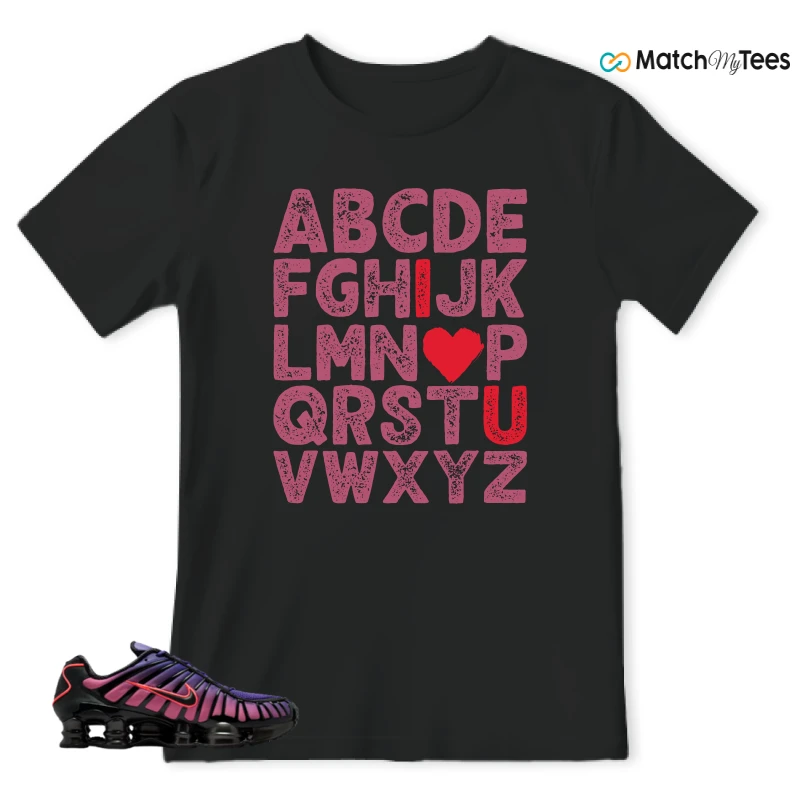 NIKE SHOX TL COURT PURPLE METALLIC BLACK SNEAKER Matching Tees t-shirt