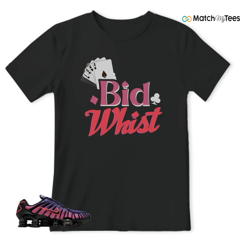 NIKE SHOX TL COURT PURPLE METALLIC BLACK SNEAKER Matching Tees t-shirt