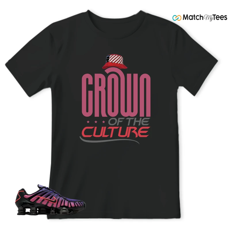 NIKE SHOX TL COURT PURPLE METALLIC BLACK SNEAKER Matching Tees t-shirt