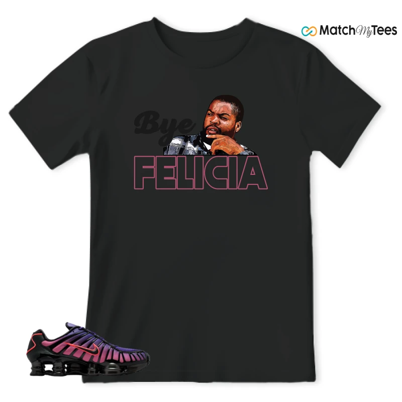 NIKE SHOX TL COURT PURPLE METALLIC BLACK SNEAKER Matching Tees t-shirt