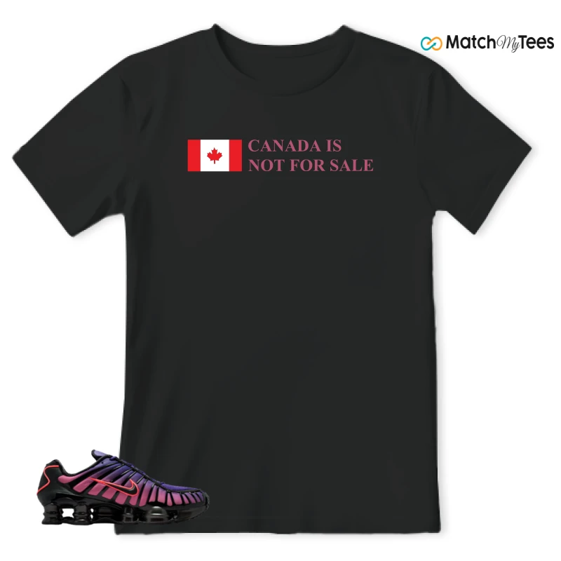 NIKE SHOX TL COURT PURPLE METALLIC BLACK SNEAKER Matching Tees t-shirt