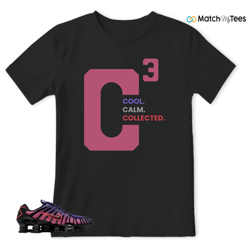 NIKE SHOX TL COURT PURPLE METALLIC BLACK SNEAKER Matching Tees t-shirt