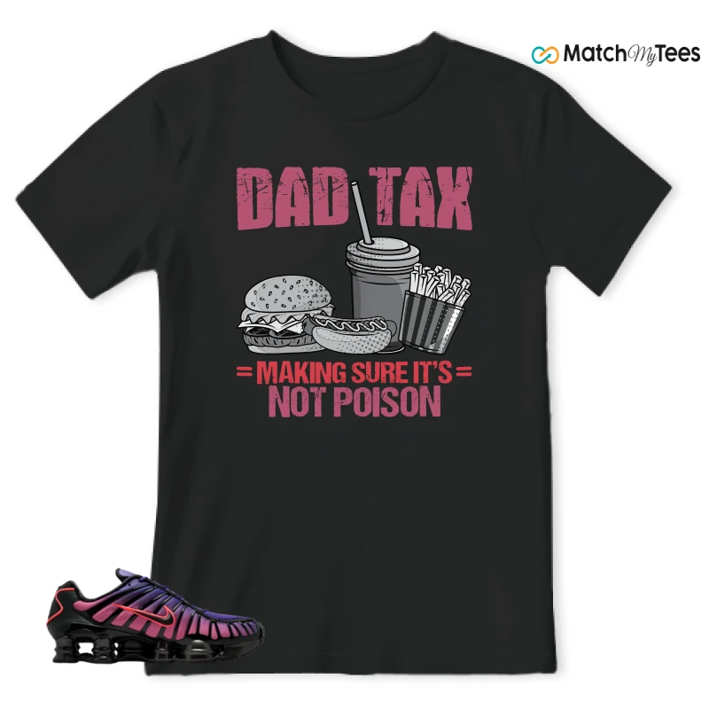 NIKE SHOX TL COURT PURPLE METALLIC BLACK SNEAKER Matching Tees t-shirt