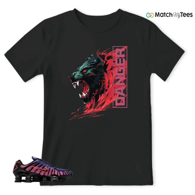 NIKE SHOX TL COURT PURPLE METALLIC BLACK SNEAKER Matching Tees t-shirt