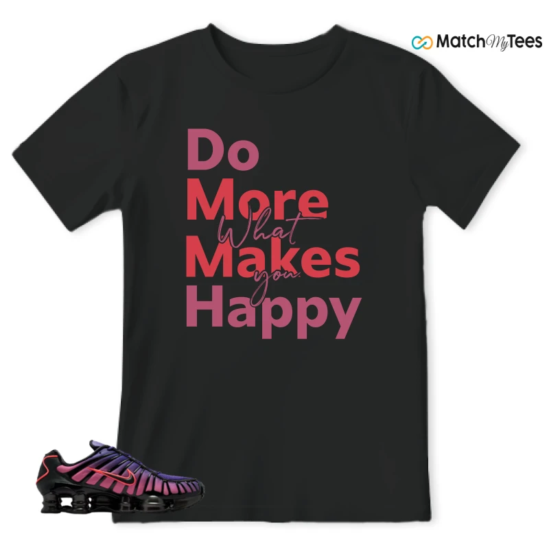 NIKE SHOX TL COURT PURPLE METALLIC BLACK SNEAKER Matching Tees t-shirt