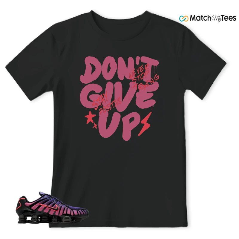 NIKE SHOX TL COURT PURPLE METALLIC BLACK SNEAKER Matching Tees t-shirt