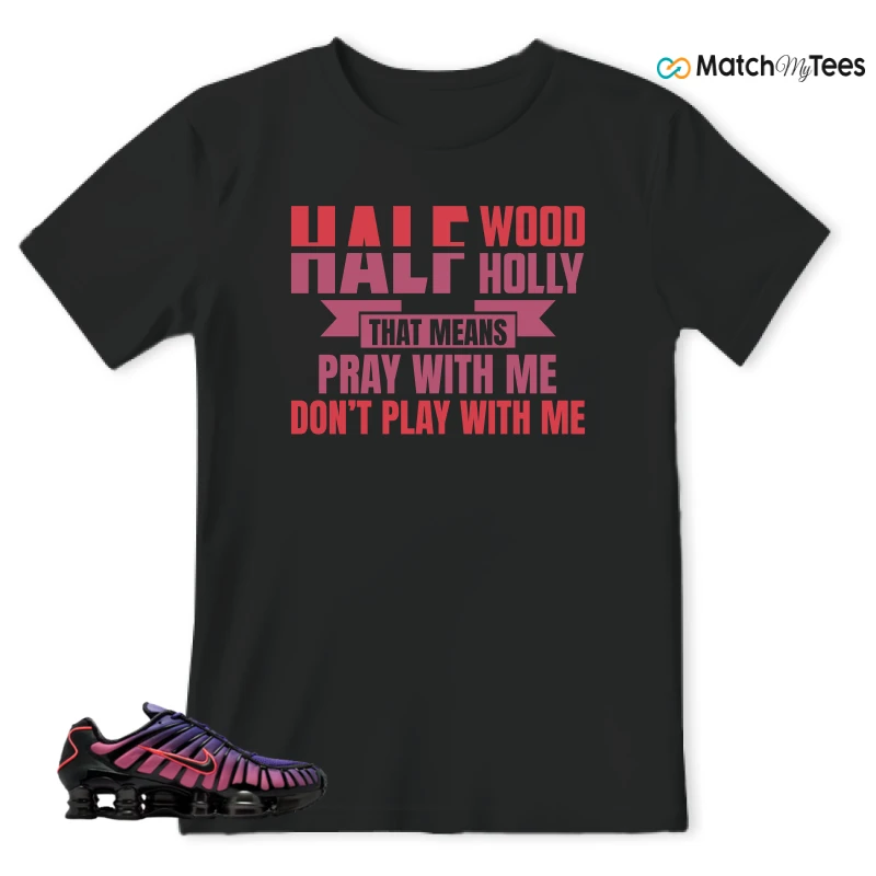 NIKE SHOX TL COURT PURPLE METALLIC BLACK SNEAKER Matching Tees t-shirt