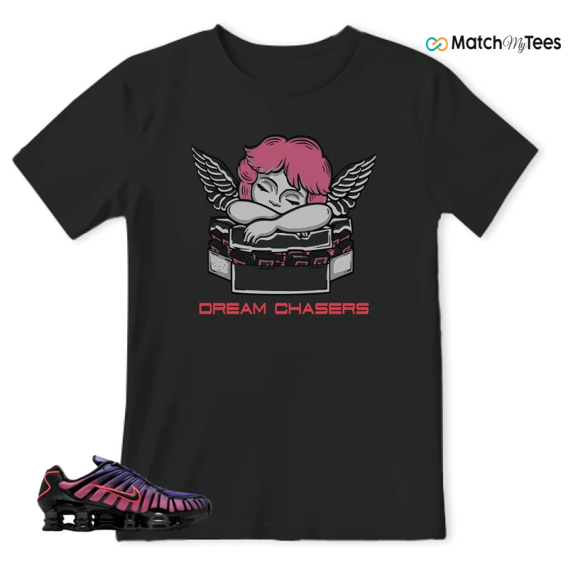 NIKE SHOX TL COURT PURPLE METALLIC BLACK SNEAKER Matching Tees t-shirt