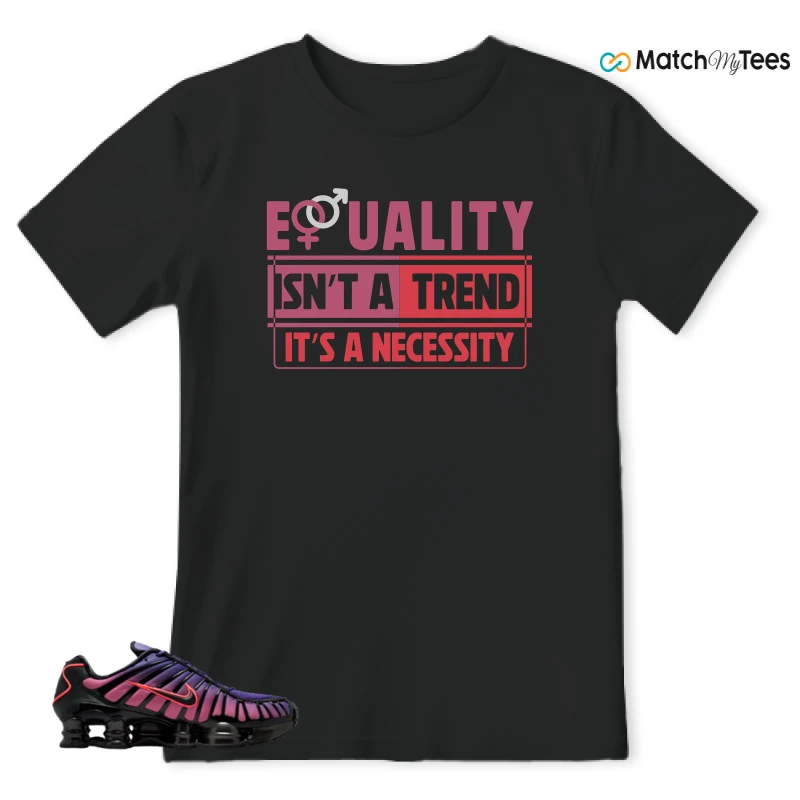 NIKE SHOX TL COURT PURPLE METALLIC BLACK SNEAKER Matching Tees t-shirt