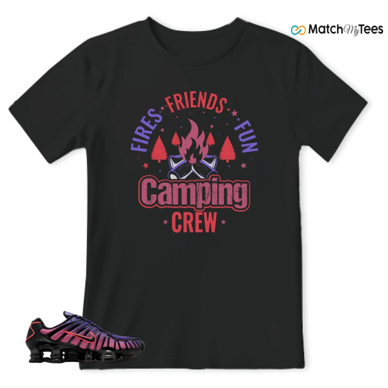 NIKE SHOX TL COURT PURPLE METALLIC BLACK SNEAKER Matching Tees t-shirt