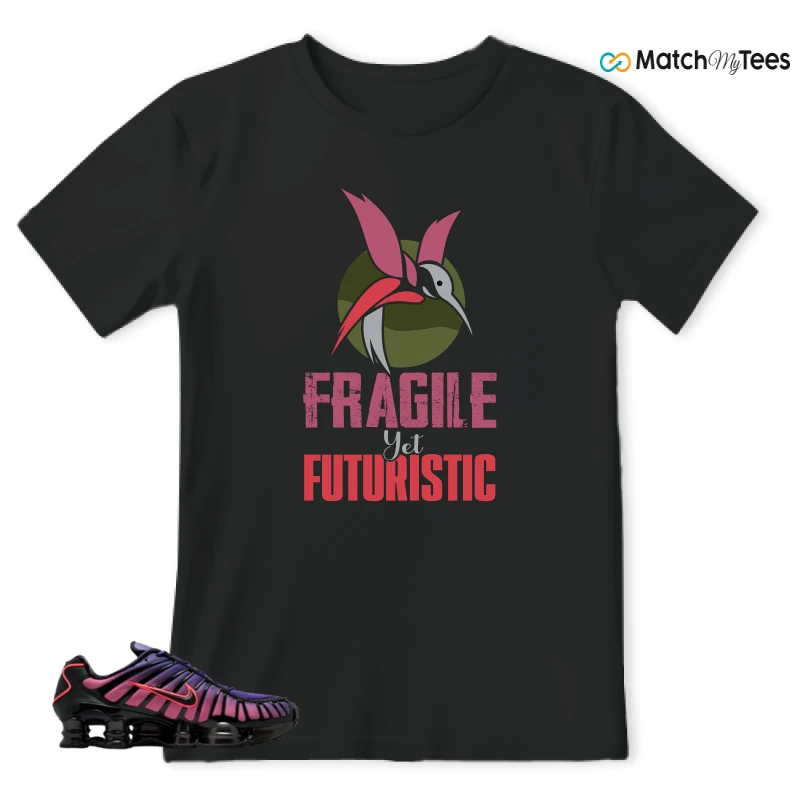 NIKE SHOX TL COURT PURPLE METALLIC BLACK SNEAKER Matching Tees t-shirt