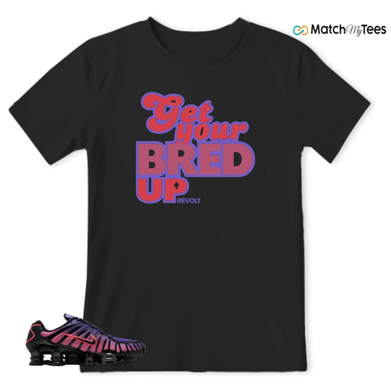 NIKE SHOX TL COURT PURPLE METALLIC BLACK SNEAKER Matching Tees t-shirt