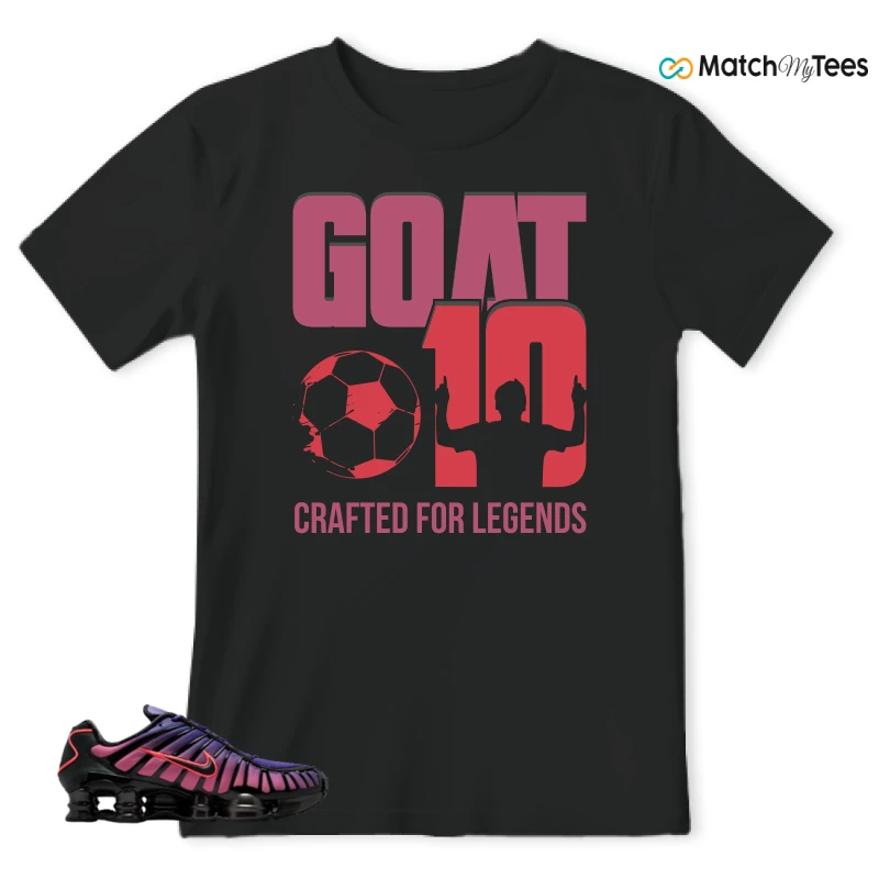 NIKE SHOX TL COURT PURPLE METALLIC BLACK SNEAKER Matching Tees t-shirt