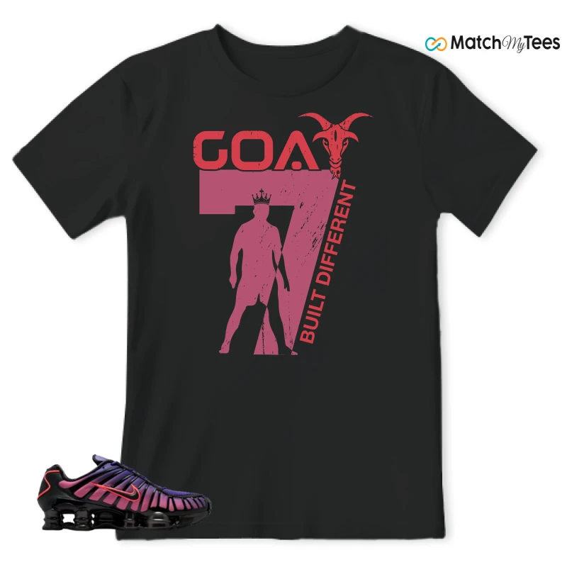 NIKE SHOX TL COURT PURPLE METALLIC BLACK SNEAKER Matching Tees t-shirt