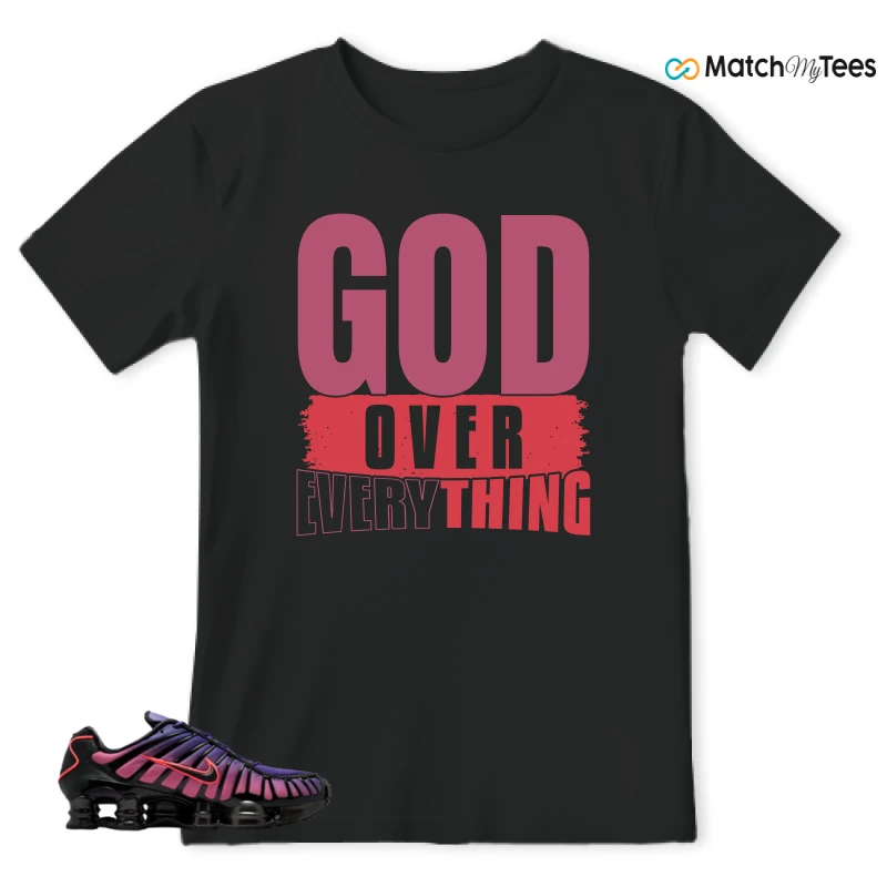 NIKE SHOX TL COURT PURPLE METALLIC BLACK SNEAKER Matching Tees t-shirt