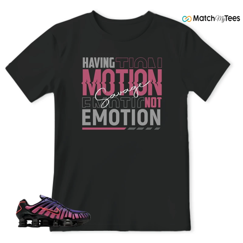 NIKE SHOX TL COURT PURPLE METALLIC BLACK SNEAKER Matching Tees t-shirt