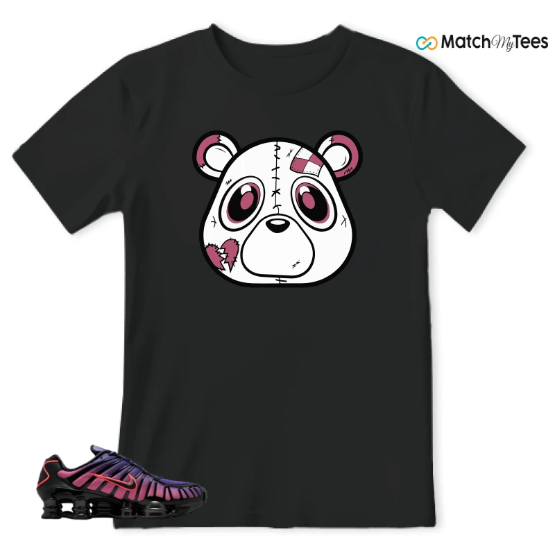 NIKE SHOX TL COURT PURPLE METALLIC BLACK SNEAKER Matching Tees t-shirt
