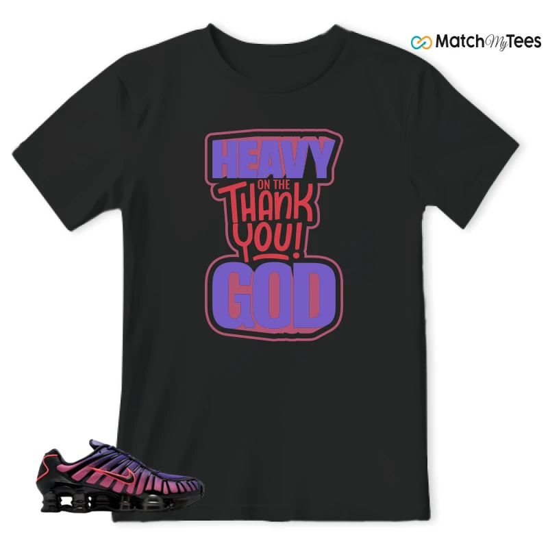 NIKE SHOX TL COURT PURPLE METALLIC BLACK SNEAKER Matching Tees t-shirt