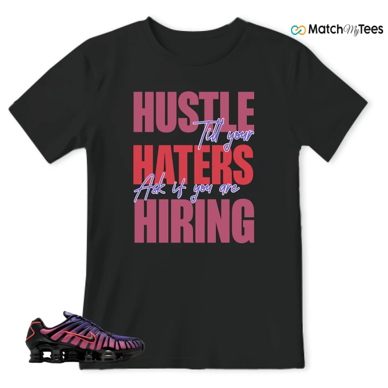 NIKE SHOX TL COURT PURPLE METALLIC BLACK SNEAKER Matching Tees t-shirt
