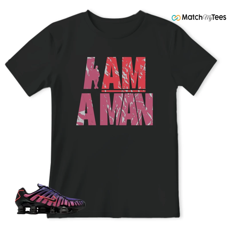 NIKE SHOX TL COURT PURPLE METALLIC BLACK SNEAKER Matching Tees t-shirt