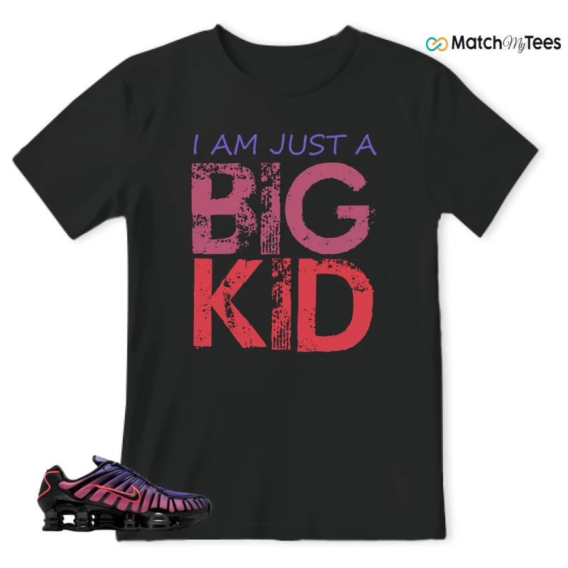 NIKE SHOX TL COURT PURPLE METALLIC BLACK SNEAKER Matching Tees t-shirt