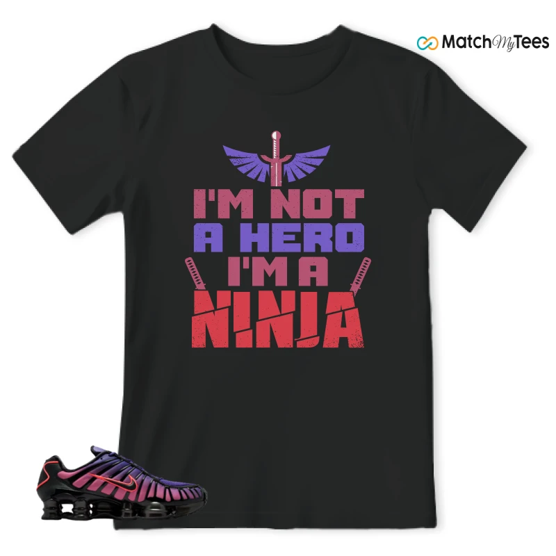 NIKE SHOX TL COURT PURPLE METALLIC BLACK SNEAKER Matching Tees t-shirt