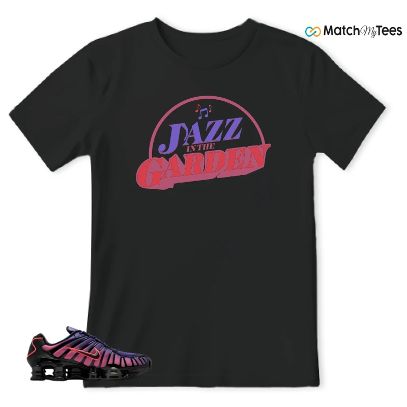 NIKE SHOX TL COURT PURPLE METALLIC BLACK SNEAKER Matching Tees t-shirt