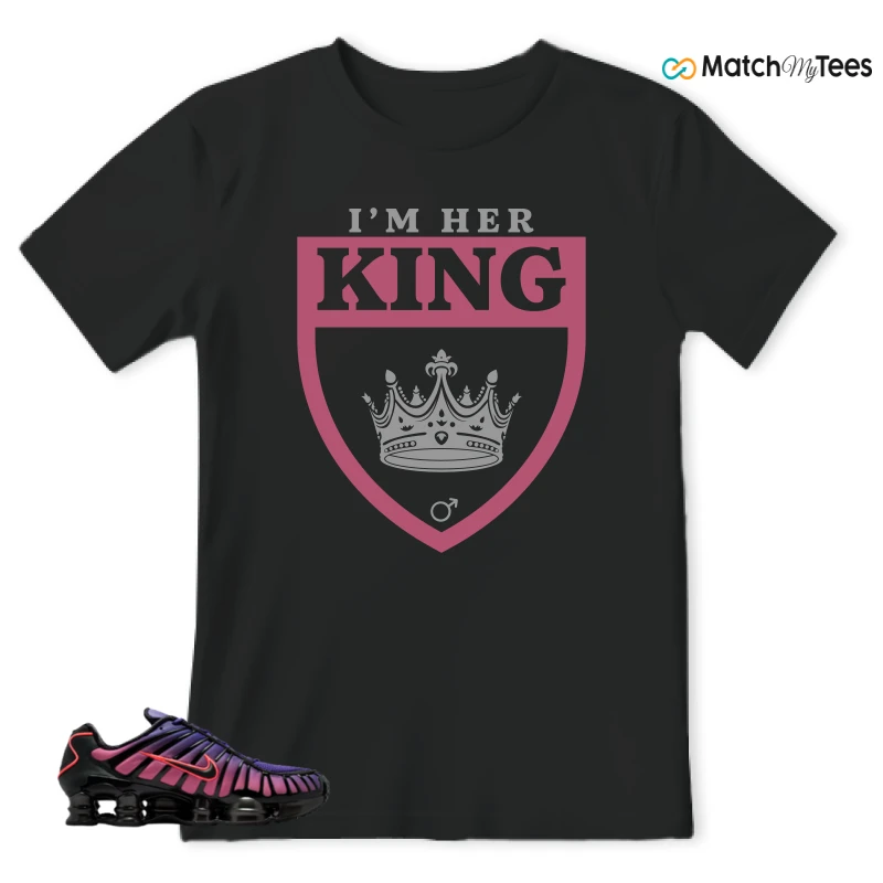 NIKE SHOX TL COURT PURPLE METALLIC BLACK SNEAKER Matching Tees t-shirt