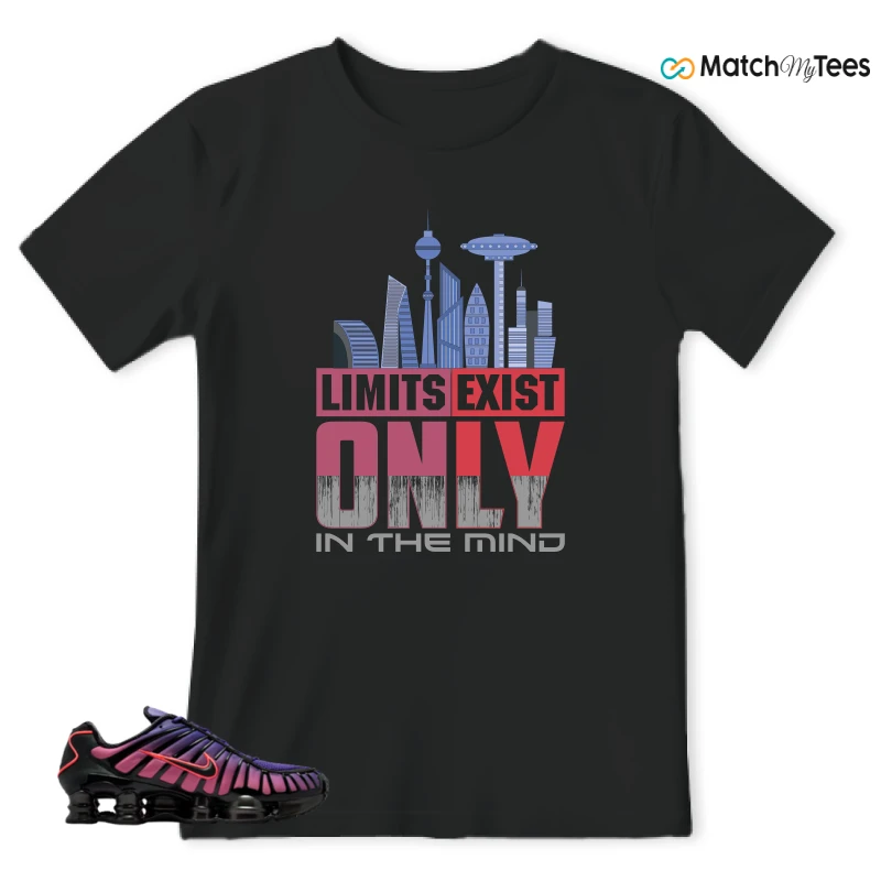 NIKE SHOX TL COURT PURPLE METALLIC BLACK SNEAKER Matching Tees t-shirt