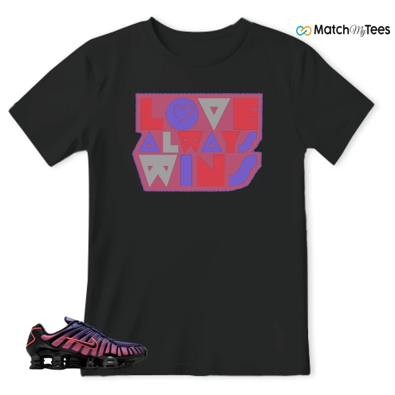 NIKE SHOX TL COURT PURPLE METALLIC BLACK SNEAKER Matching Tees t-shirt