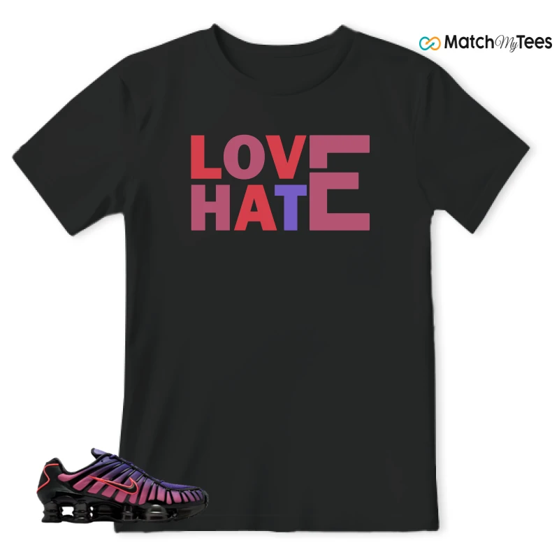 NIKE SHOX TL COURT PURPLE METALLIC BLACK SNEAKER Matching Tees t-shirt