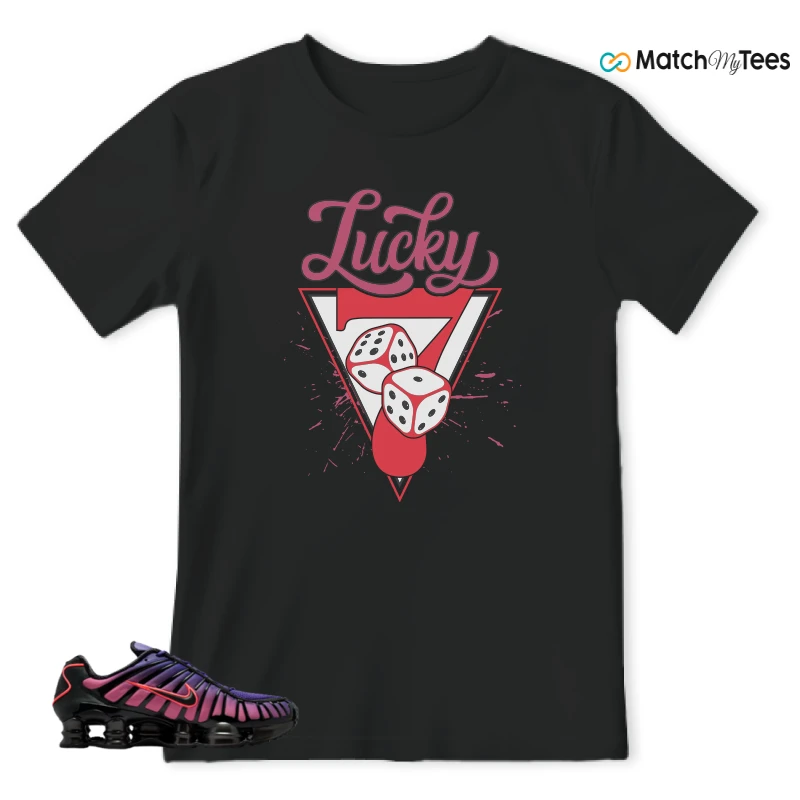 NIKE SHOX TL COURT PURPLE METALLIC BLACK SNEAKER Matching Tees t-shirt
