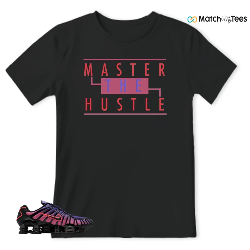 NIKE SHOX TL COURT PURPLE METALLIC BLACK SNEAKER Matching Tees t-shirt